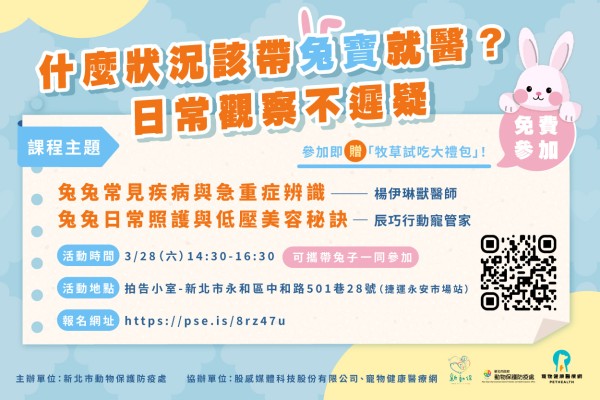 什麼狀況該帶兔寶就醫?日常觀察不遲疑!